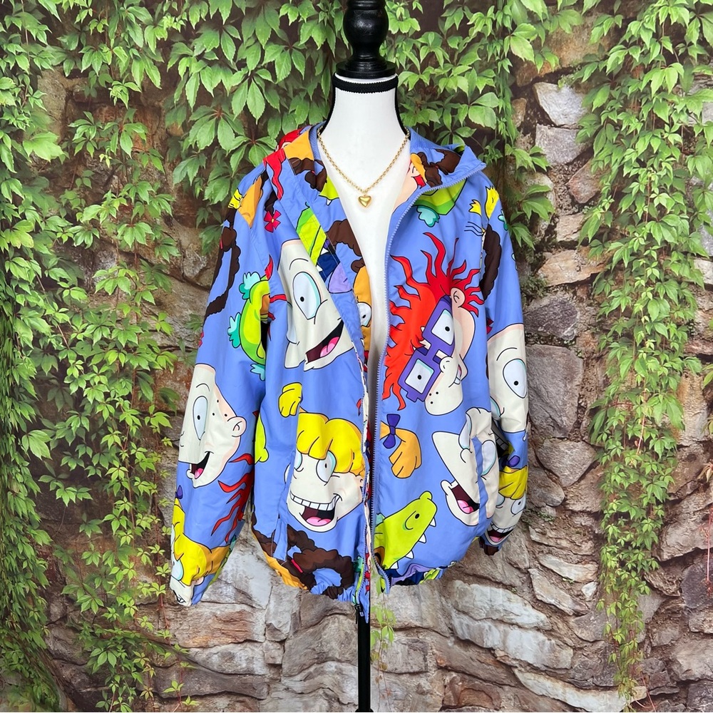 RARE MEMBERS ONLY X RUGRATS Hooded Windbreaker, M - Picture 3 of 16